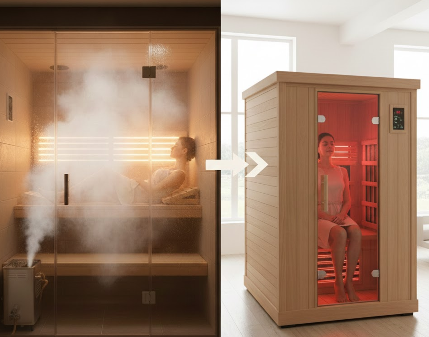 Steam vs. Far-Infrared Sauna: Which Is Better for Your Health & Home?
