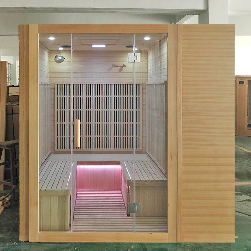 indoor Sauna Room for 4 Person with Bluetooth