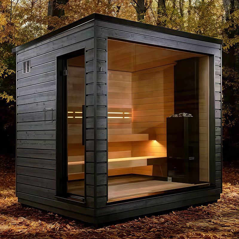 Mobile outdoor sauna room