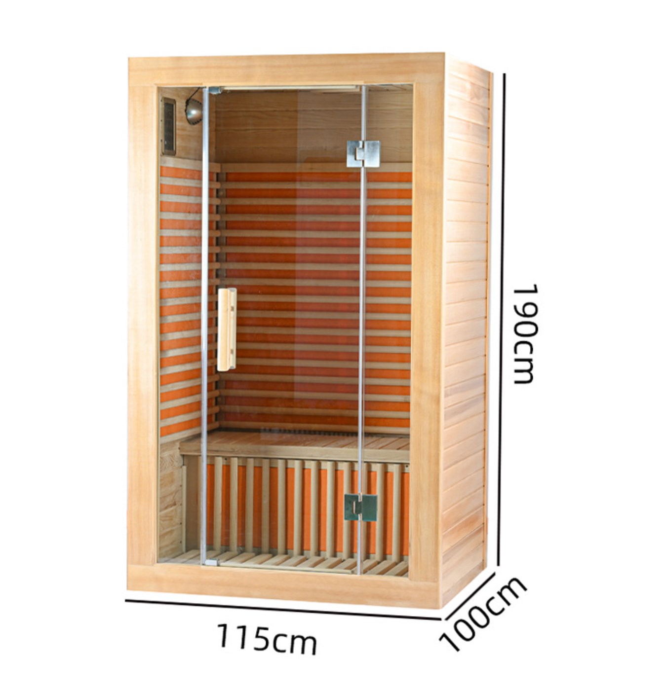 Sauna 1-2 Person Hemlock Far-Infrared Sauna