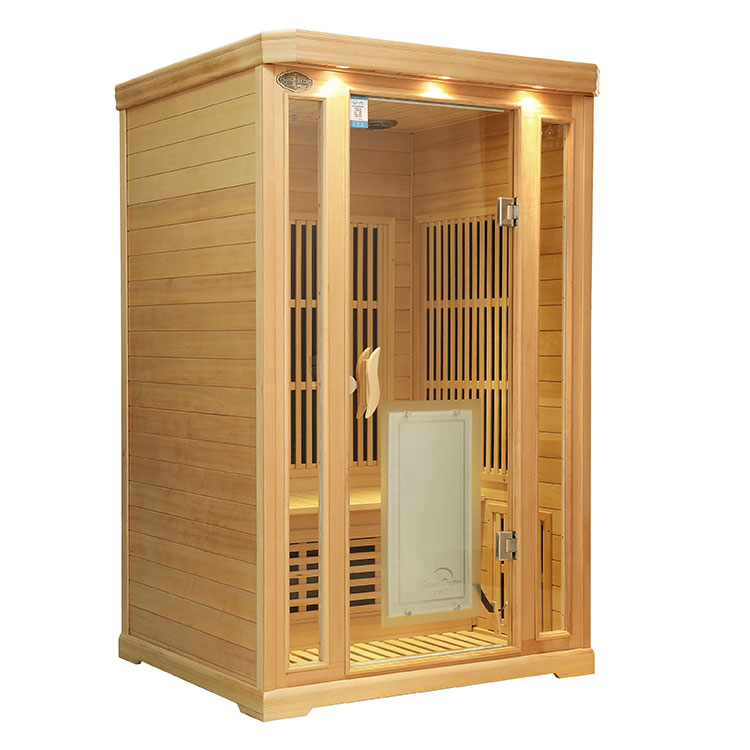 Two Person Hemlock Carbon Fiber Heater Infrared Sauna