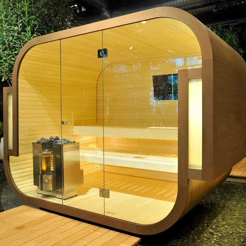 Waterproof Iron Cedar Outdoor Door Steaming Room